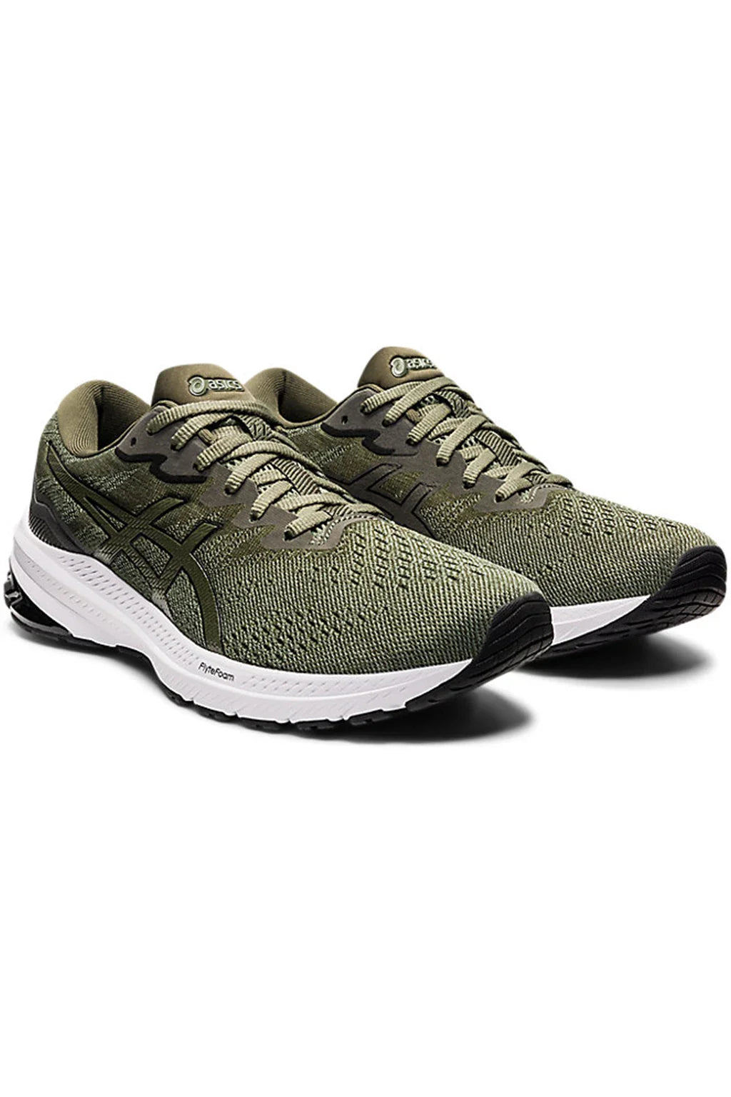 Asics Jolt Lichen Green Olive Canvas Gunmetal Men Running Shoes