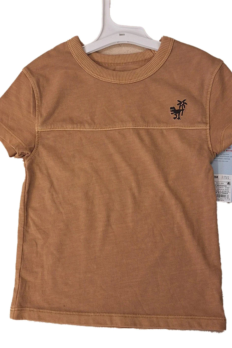 Cat And Jack Boys Toddler Emoji Brown T-Shirt