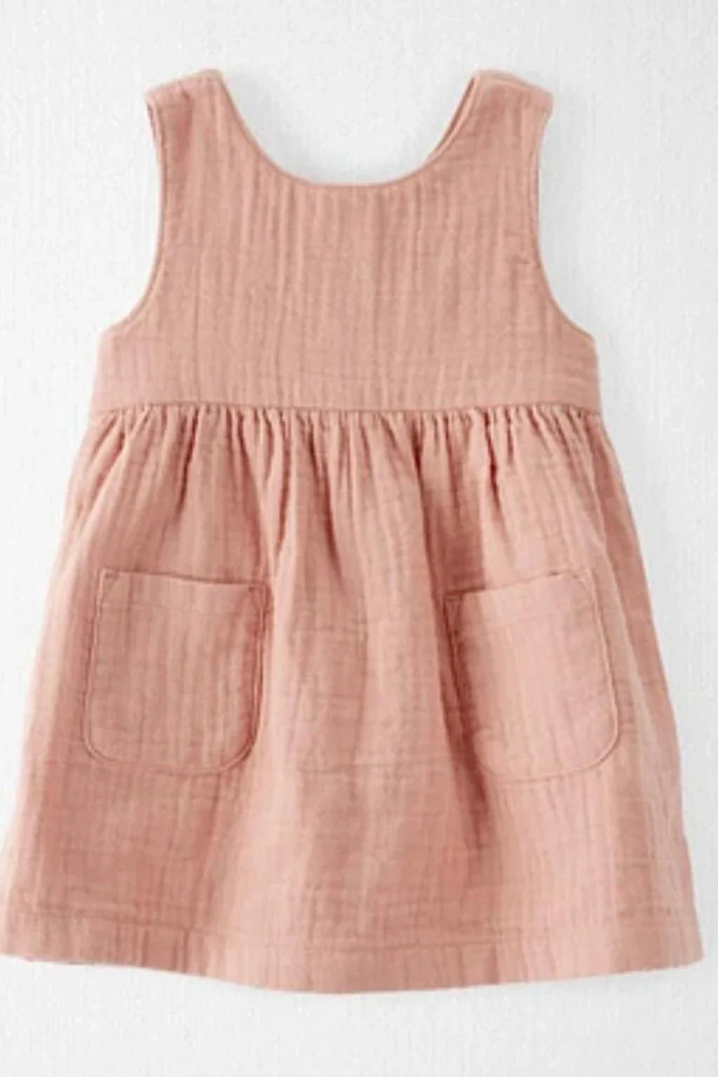Little Planet By Carters Fossil Tan Baby Organic Cotton Dress
