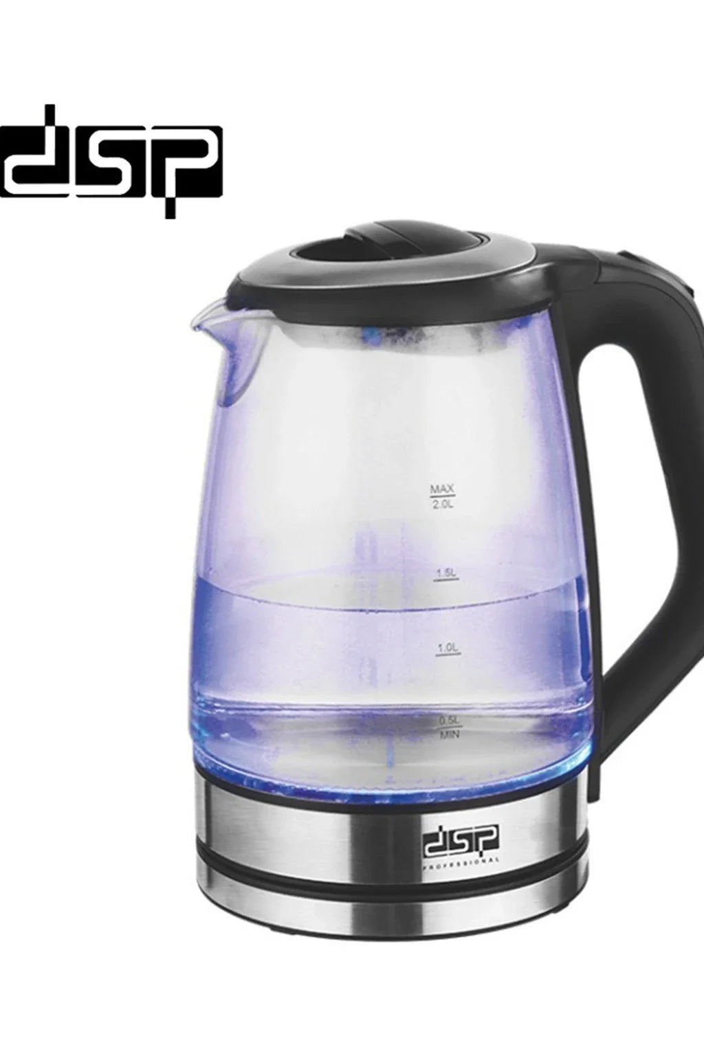 DSP Electric Kettle 2.0L 2200W Blue Led Light