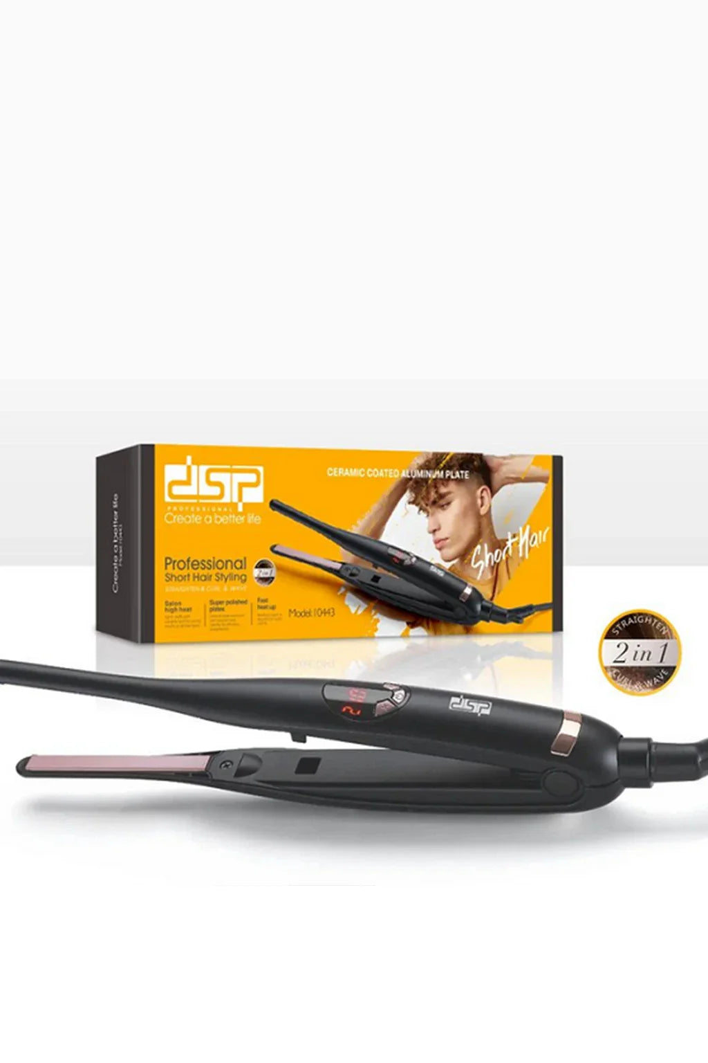 DSP Professional Short Hair Styling Straighten & Curl & Wave