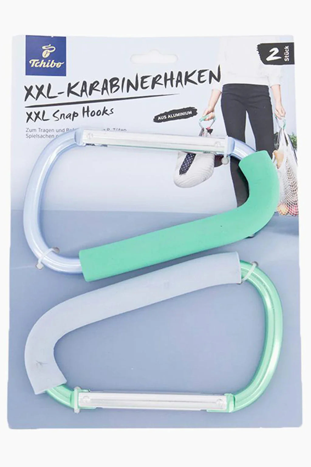 Tchibo XXL Snap Hooks Green Combo