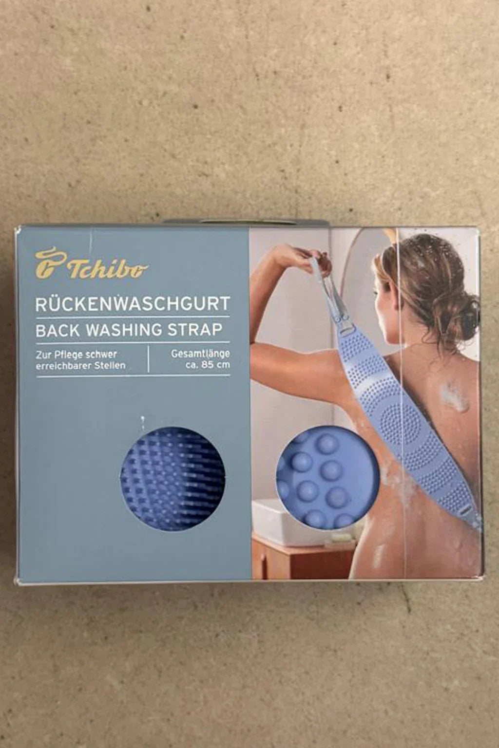 Tchibo Back Washing Strap aid Silicone Bath Body Brush