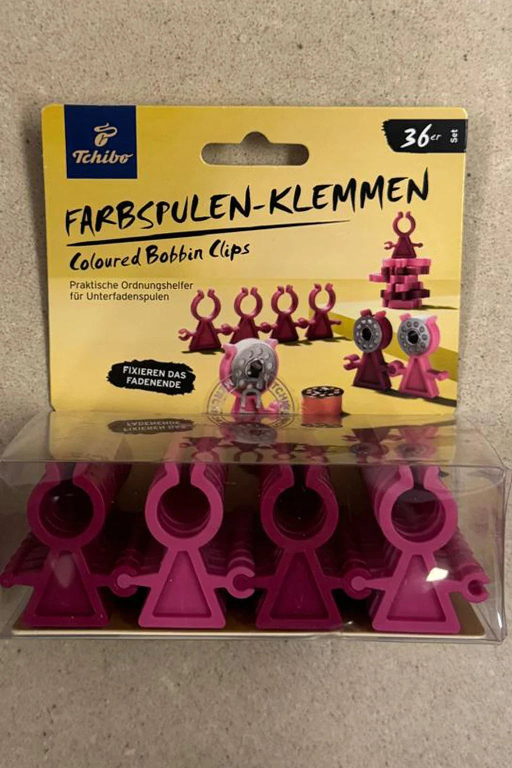 Tchibo Coloured Bobbin Clips For Sewing Machine Bobbins