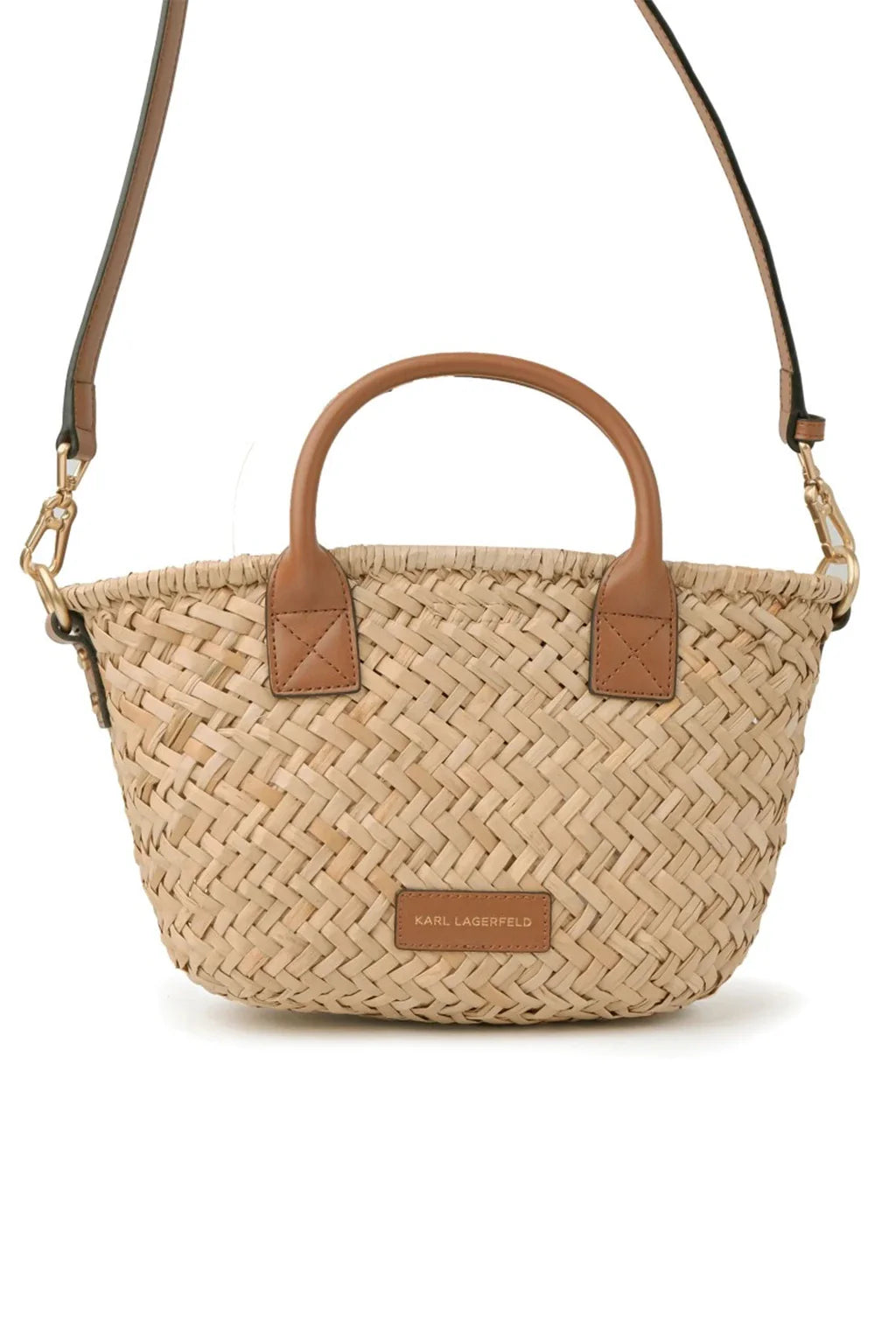Karl Signature Small Basket Bag